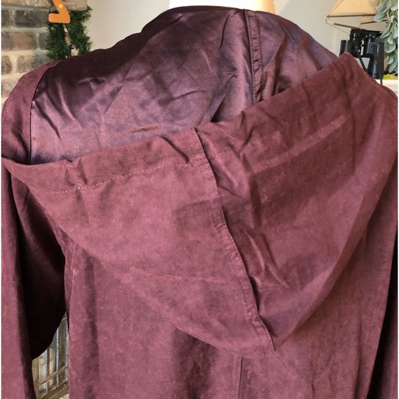 Beceel Size Medium Women's Wine Lightweight Jacket Pockets Utility - Picture 7 of 8